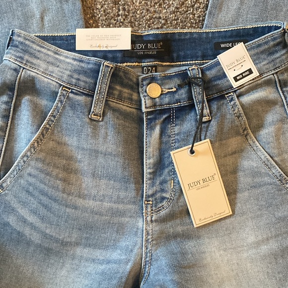 NWT Judy Blue Los Angeles mid rise sz 0 - Picture 4 of 4